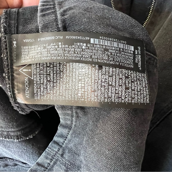 Zara  Black Denim Mini Dress|Medium - Picture 8 of 9